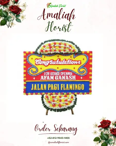 Sewa Papan Bunga Sandaran